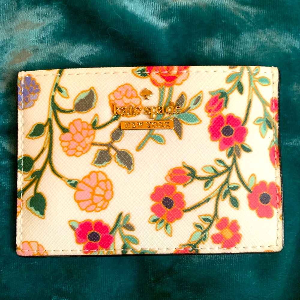 Kate Spade New York Card Holder Spring Time Blossoms - Picture 3 of 3